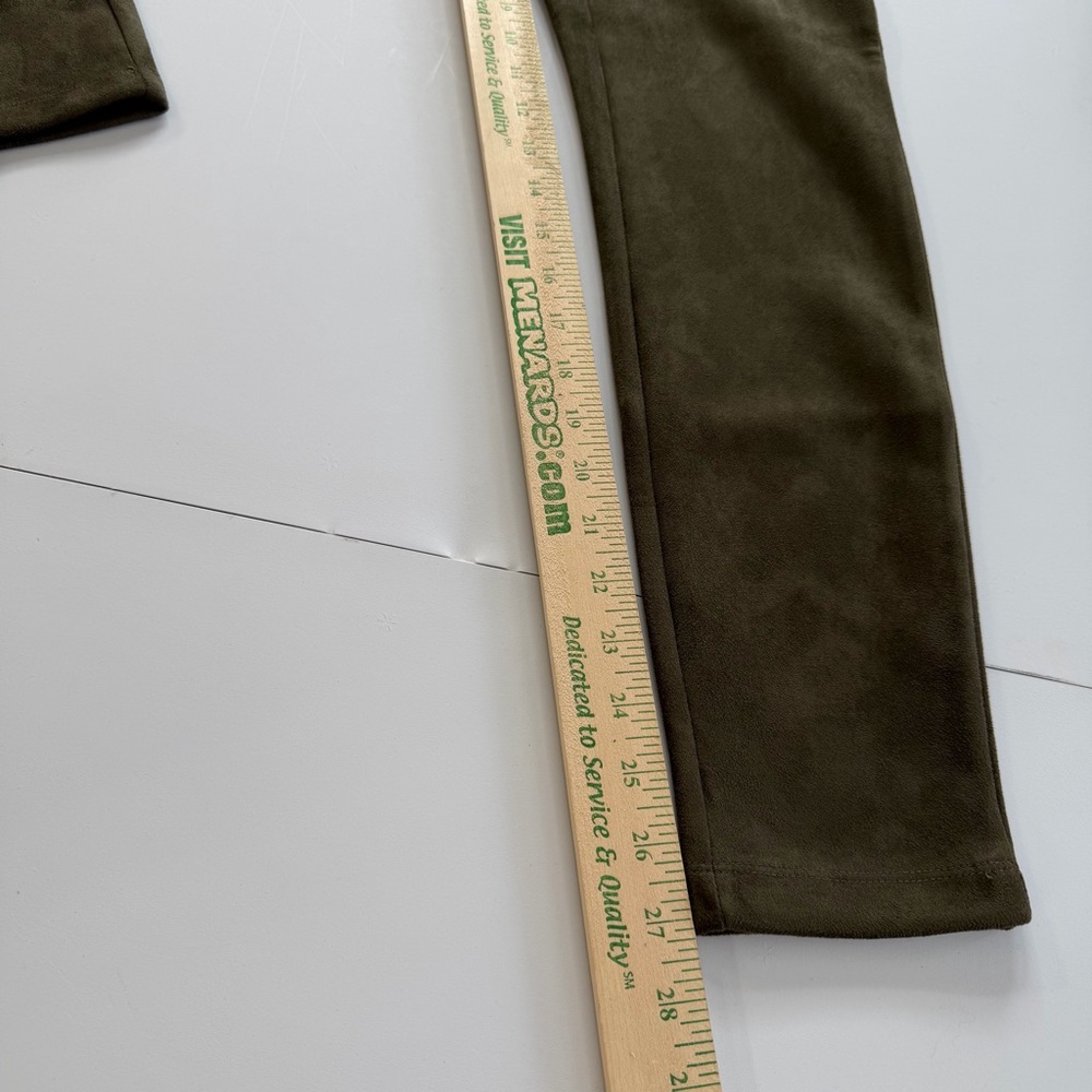 Catherine Malandrino Sage Green Faux Leather Pull On Pants Size S - Picture 10 of 12